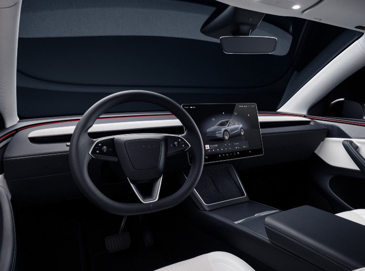 Gli interni della nuova Tesla Model Y - fonte Tesla - mobilitasostenibile.it