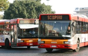 Autobus in sciopero