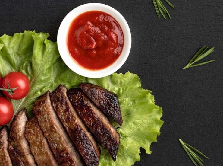 Ketchup e carne