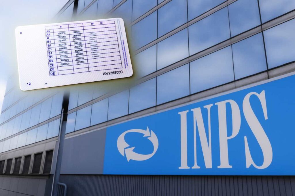 Insegna Inps e patente di guida