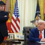 Elon Musk e Donald Trump - fonte Facebook - mobilitasostenibile.it