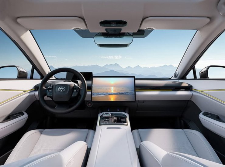 Gli interni della Toyota bz5 - fonte Instagram - mobilitasostenibile.it