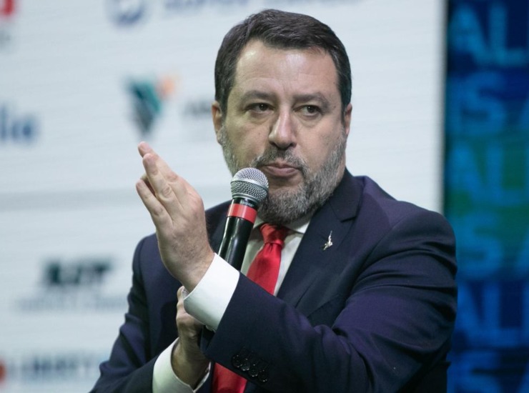 Il ministro dei trasporti Matteo Salvini - fonte Ansa Foto - mobilitasostenibile.it