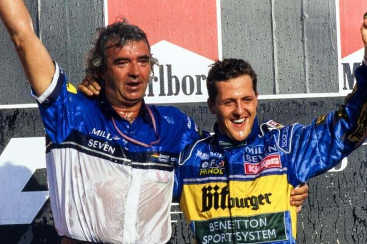 Michael Schumacher e Flavio Briatore