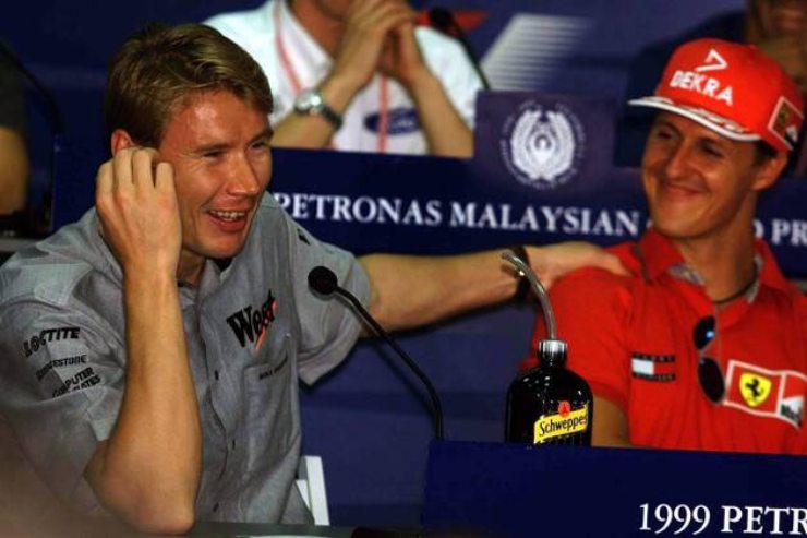 Michael Schumacher e Mika Hakkinen
