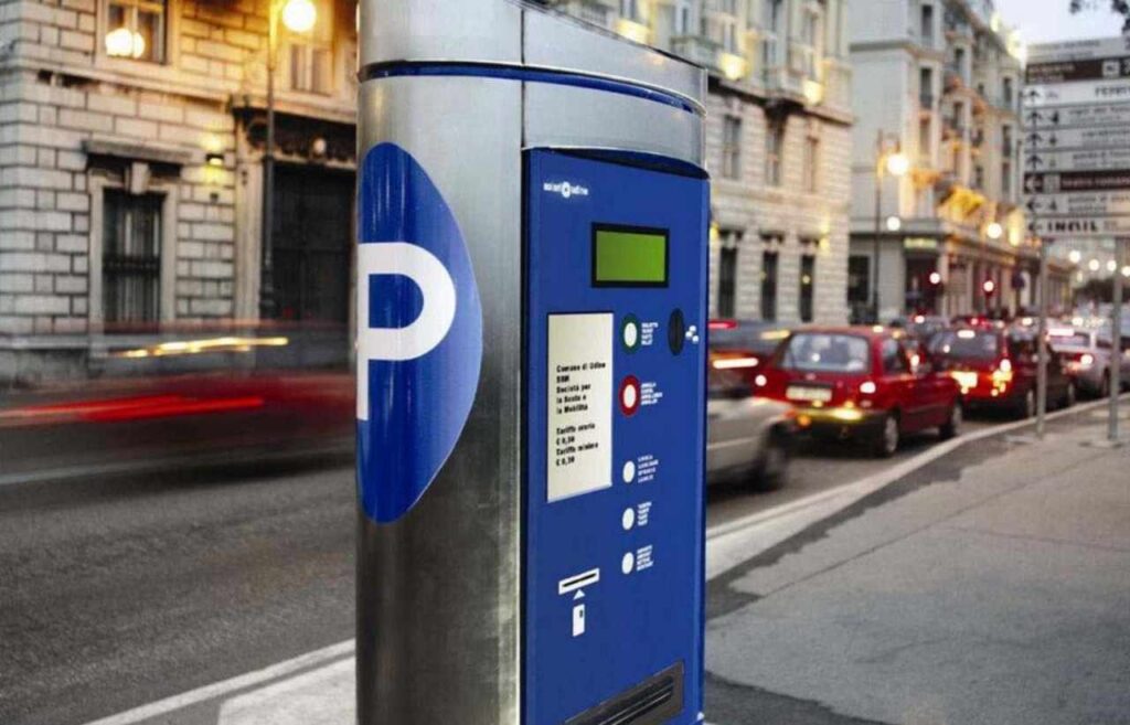Parchimetro strisce blu