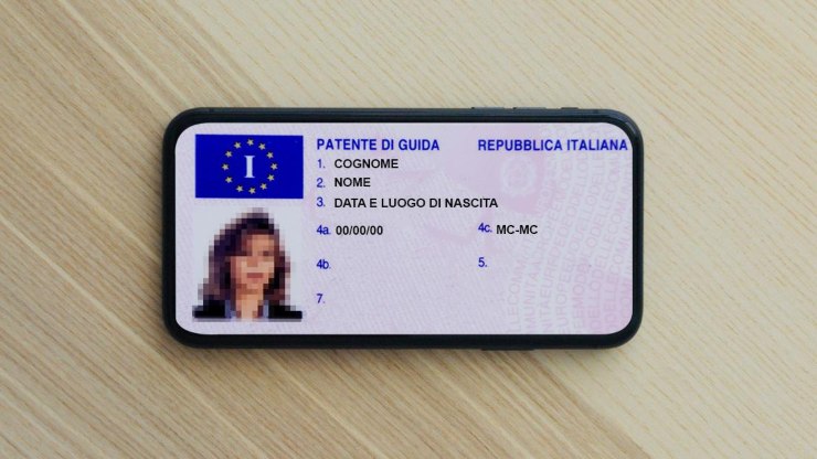 Illustrazione patente digitale