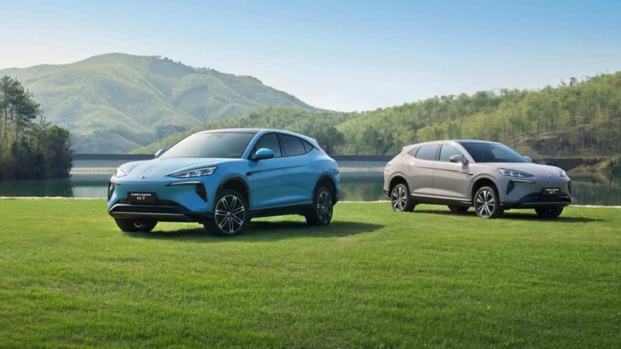 Auto elettriche in natura