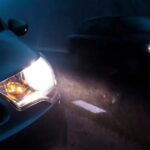 Fari auto di notte
