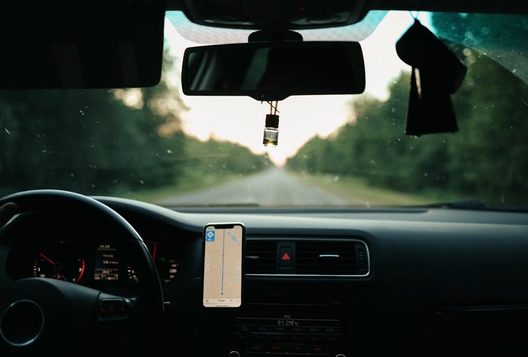 Navigatore in auto