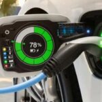 Auto elettrica in ricarica