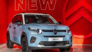 Citroen C3 elettrica in esposizione