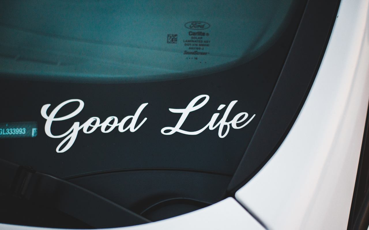 Adesivo decorativo vetro parabrezza auto