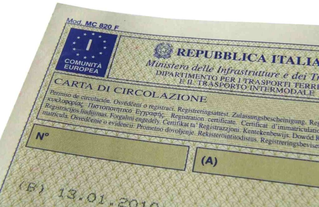 Libretto di circolazione