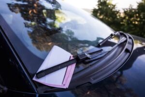 Multa sul parabrezza