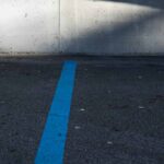 Striscia blu parcheggio