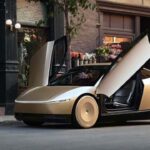 Tesla Cybercab in strada